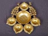 Ornate Golden Peacock Urli Centerpiece